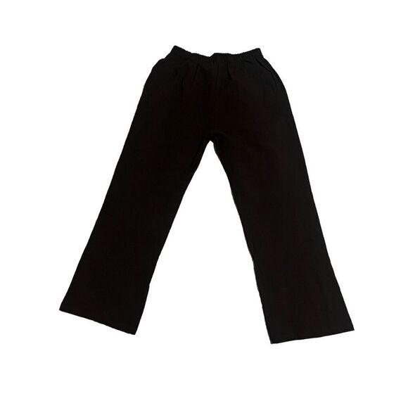 Yoeasy Pants Womens Medium Crepe Linen Drawstring Wide Leg High Waisted NEW - Picture 11 of 11